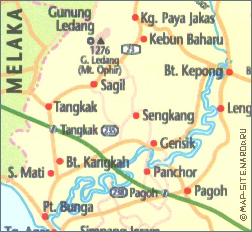 carte de Johor