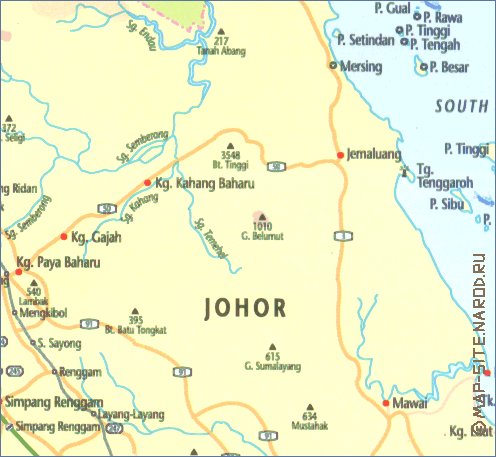 carte de Johor