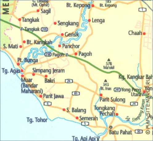 carte de Johor