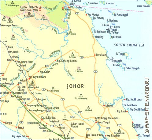 carte de Johor