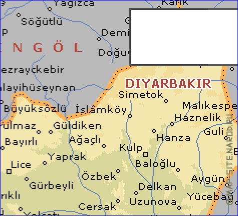 carte de  il Diyarbak?r