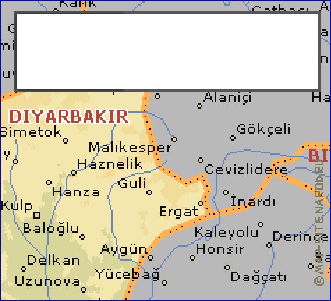 carte de  il Diyarbak?r