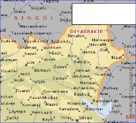 carte de  il Diyarbak?r