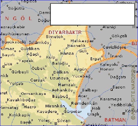 carte de  il Diyarbak?r