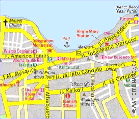 mapa de Dili