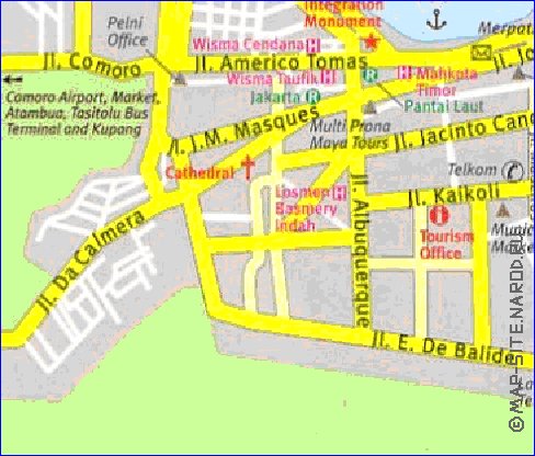 mapa de Dili
