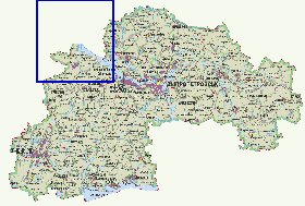 mapa de Dnipropetrovsk
