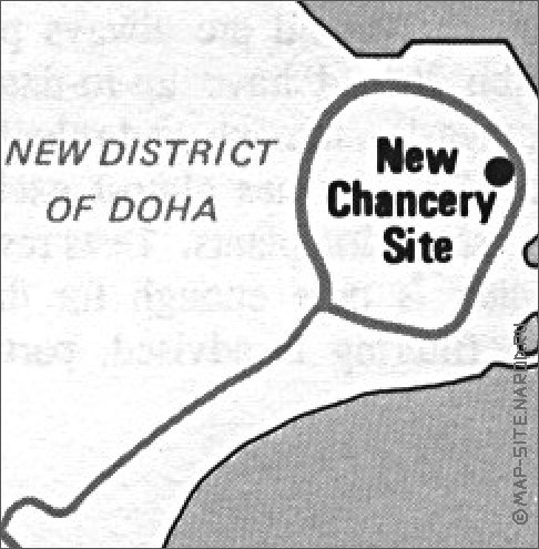 mapa de Doha