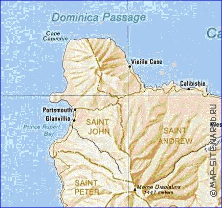 Administratives carte de Dominique