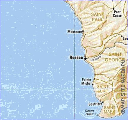 Administrativa mapa de Dominica