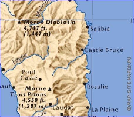 carte de Dominique en anglais