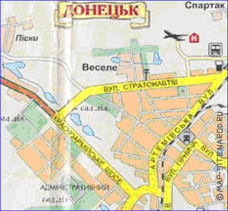 carte de Donetsk