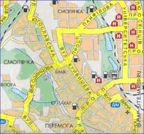 mapa de Donetsk