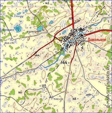 Карта ярки доволенский район