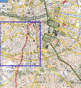 mapa de Dublin em ingles