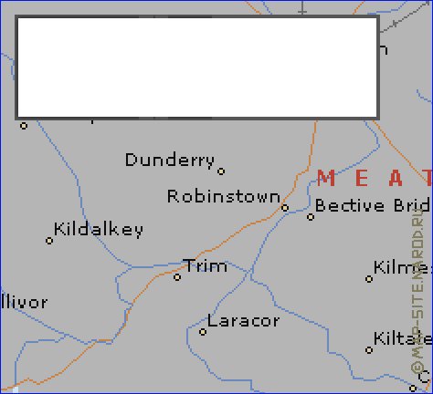 mapa de  concelho Condado de Dublim