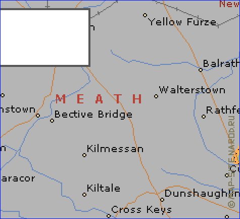 mapa de  concelho Condado de Dublim