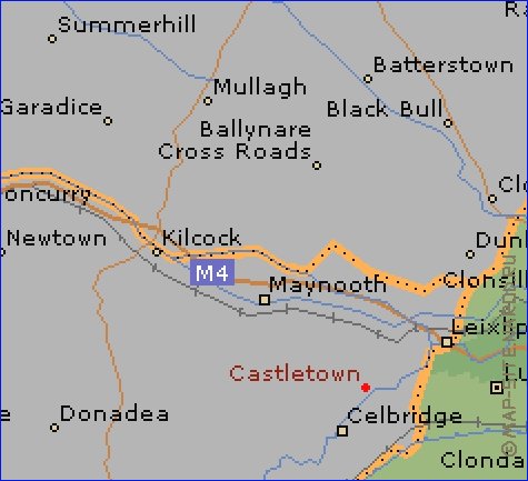 mapa de  concelho Condado de Dublim