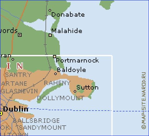 mapa de  concelho Condado de Dublim