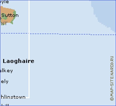 mapa de  concelho Condado de Dublim