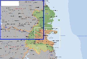 mapa de  concelho Condado de Dublim