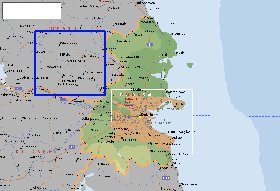 mapa de  concelho Condado de Dublim