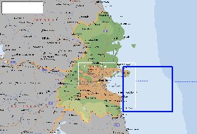 mapa de  concelho Condado de Dublim