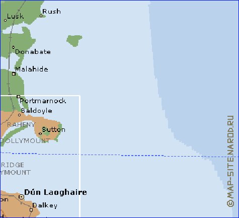 mapa de  concelho Condado de Dublim