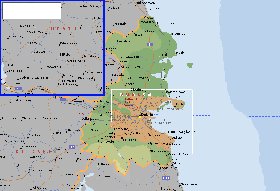 mapa de  concelho Condado de Dublim