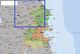 mapa de  concelho Condado de Dublim