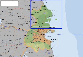 mapa de  concelho Condado de Dublim