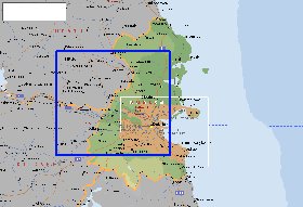 mapa de  concelho Condado de Dublim