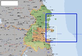 mapa de  concelho Condado de Dublim