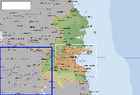 mapa de  concelho Condado de Dublim