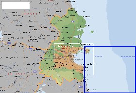 mapa de  concelho Condado de Dublim