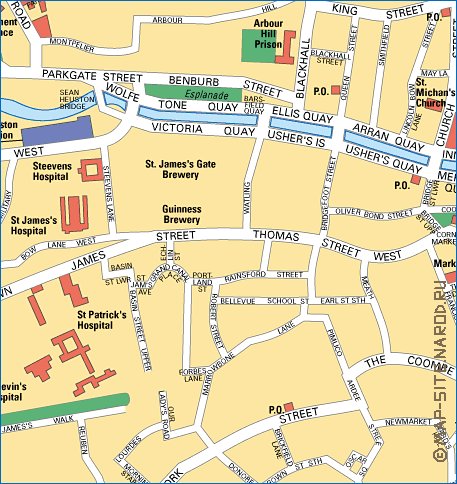 mapa de Dublin
