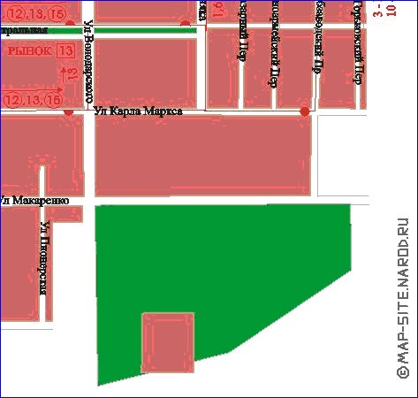 mapa de Dubna