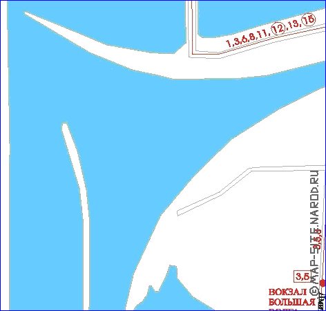 mapa de Dubna