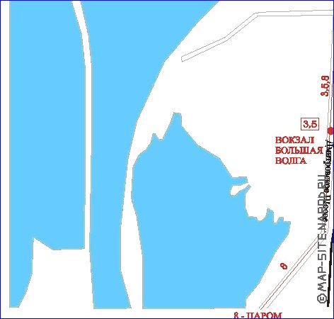 mapa de Dubna