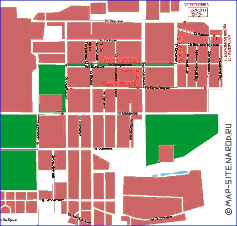 mapa de Dubna