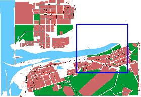 mapa de Dubna