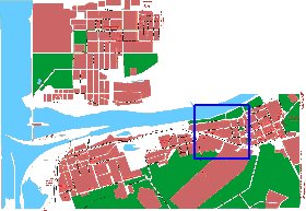 mapa de Dubna