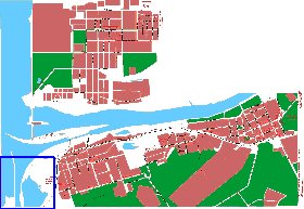 mapa de Dubna