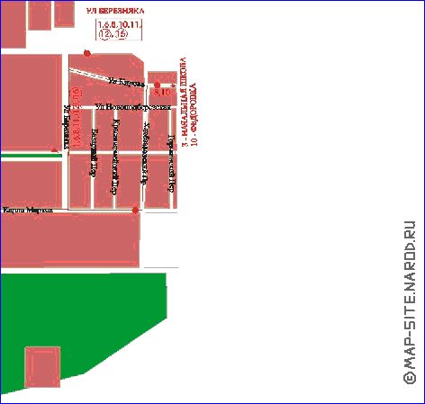 mapa de Dubna