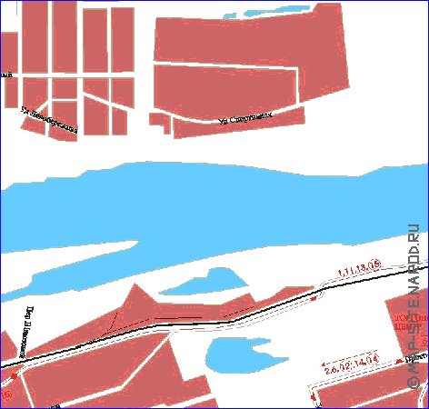 mapa de Dubna