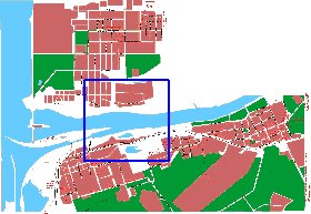 mapa de Dubna