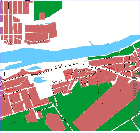 mapa de Dubna
