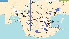 mapa de Dubrovnik em ingles