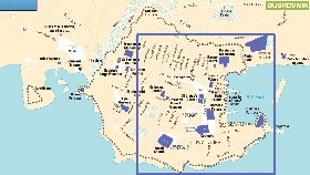 mapa de Dubrovnik em ingles