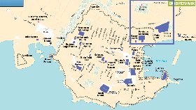 mapa de Dubrovnik em ingles